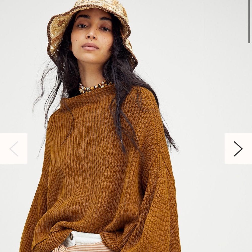 Free People Emmy Mock Neck Sweater. NWOT